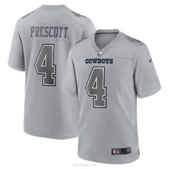 NFL Männer Dallas Cowboys Dak Prescott Nike Grey Atmosphere Fashion Game Jersey 4R0Z1709 Kleidung