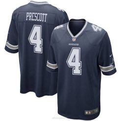 NFL Männer Dallas Cowboys Dak Prescott Nike Navy Game Team-Trikot 4R0Z681 Kleidung