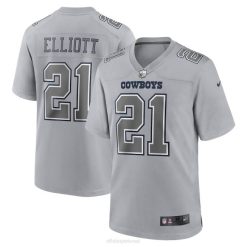 NFL Männer Dallas Cowboys Ezekiel Elliott Nike Grau Atmosphäre Mode Spiel Trikot 4R0Z1257 Kleidung
