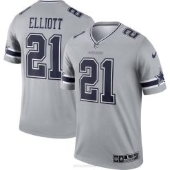 NFL Männer Dallas Cowboys Ezekiel Elliott Nike Grey Inverted Legend Trikot 4R0Z1211 Kleidung