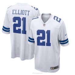 NFL Männer Dallas Cowboys Ezekiel Elliott Nike weißes Teamspieltrikot 4R0Z1061 Kleidung