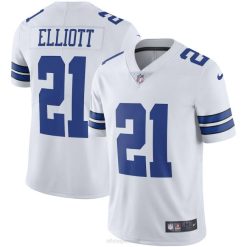 NFL Männer Dallas Cowboys Ezekiel Elliott Nike White Vapor Limited Spielertrikot 4R0Z819 Kleidung