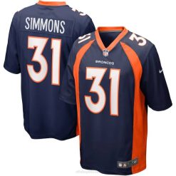 NFL Männer Denver Broncos Justin Simmons Nike Navy Alternative Game Trikot 4R0Z2619 Kleidung