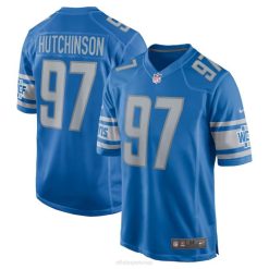 NFL Männer Detroit Lions Aidan Hutchinson Nike Blue Player Game Jersey 4R0Z45 Kleidung