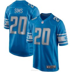 NFL Männer Detroit Lions Billy Sims Nike Blue Game Ruhestandsspieler-Trikot 4R0Z1813 Kleidung