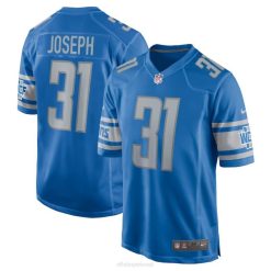 NFL Männer Detroit Lions Kerby Joseph Nike Blue Player Game Jersey 4R0Z843 Kleidung