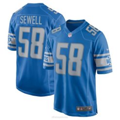 NFL Männer Detroit Lions Penei Sewell Nike blaues Spieltrikot 4R0Z277 Kleidung