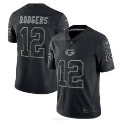 NFL Männer Green Bay Packers Aaron Rodgers Nike Black RFLCTV Limited Trikot 4R0Z1029 Kleidung