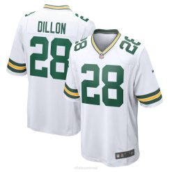 NFL Männer Green Bay Packers Aj Dillon Nike weißes Game-Spieler-Trikot 4R0Z1803 Kleidung