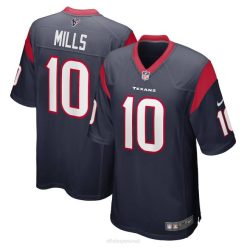 NFL Männer Houston Texans Davis Mills Nike Navy Spieler-Spieltrikot 4R0Z4113 Kleidung