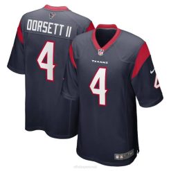 NFL Männer Houston Texans Phillip Dorsett II Nike Navy Game Jersey 4R0Z4227 Kleidung