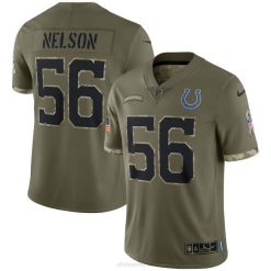 NFL Männer Indianapolis Colts Nike Olive 2022 Salute to Service Limited Trikot 4R0Z3069 Kleidung