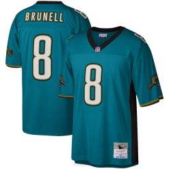 NFL Männer Jacksonville Jaguars Mark Brunell Mitchell & Ness Teal Legacy Replika-Trikot 4R0Z1577 Kleidung