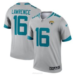 NFL Männer Jacksonville Jaguars Trevor Lawrence Nike Silver Inverted Legend Trikot 4R0Z757 Kleidung