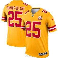 NFL Männer Kansas City Chiefs Clyde Edwards-Helaire Nike Gold Inverted Legend Trikot 4R0Z1603 Kleidung
