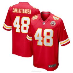 NFL Männer Kansas City Chiefs Cole Christiansen Nike Red Game Spielertrikot 4R0Z3639 Kleidung