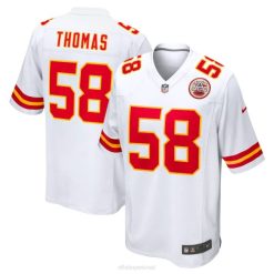 NFL Männer Kansas City Chiefs Derrick Thomas Nike weißes Spieltrikot für pensionierte Spieler 4R0Z3251 Kleidung