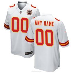 NFL Männer Kansas City Chiefs Nike weißes individuelles Spieltrikot 4R0Z363 Kleidung
