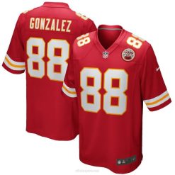 NFL Männer Kansas City Chiefs Tony Gonzalez Nike Red Game Trikot für pensionierte Spieler 4R0Z1703 Kleidung