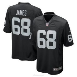 NFL Männer Las Vegas Raiders Andre James Nike schwarzes Spieltrikot 4R0Z6321 Kleidung