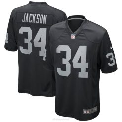 NFL Männer Las Vegas Raiders Bo Jackson Nike Black Game Spielertrikot im Ruhestand 4R0Z97 Kleidung