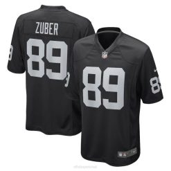 NFL Männer Las Vegas Raiders Isaiah Zuber Nike schwarzes Game-Spieler-Trikot 4R0Z5307 Kleidung