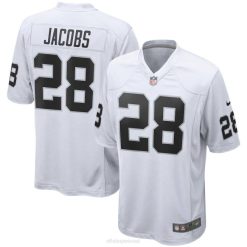 NFL Männer Las Vegas Raiders Josh Jacobs Nike weißes Spieltrikot 4R0Z611 Kleidung