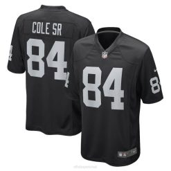 NFL Männer Las Vegas Raiders Keelan Cole Nike schwarzes Game-Spieler-Trikot 4R0Z6603 Kleidung
