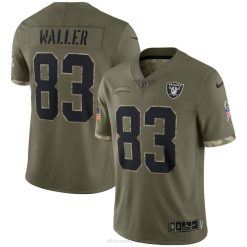 NFL Männer Las Vegas Raiders Nike Olive 2022 Salute to Service Limited Trikot 4R0Z1333 Kleidung