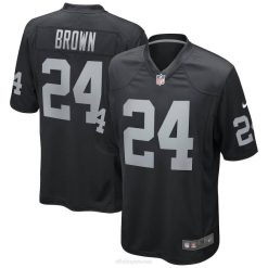 NFL Männer Las Vegas Raiders Willie Brown Nike Black Game Retired Player Jersey 4R0Z4621 Kleidung