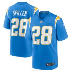 NFL Männer Los Angeles Chargers Isaiah Spiller Nike Powder Blue Game Jersey 4R0Z4619 Kleidung