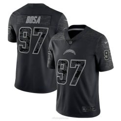 NFL Männer Los Angeles Chargers Joey Bosa Nike Black RFLCTV Limited Trikot 4R0Z2305 Kleidung
