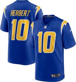 NFL Männer Los Angeles Chargers Justin Herbert Nike Royal 2nd Alternative Game Trikot 4R0Z457 Kleidung