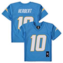 NFL Männer Los Angeles Chargers Justin Herbert, puderblaues Replika-Spielertrikot für Vorschulkinder 4R0Z1291 Kleidung