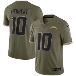 NFL Männer Los Angeles Chargers Nike Olive 2022 Salute to Service Limited Trikot 4R0Z1741 Kleidung