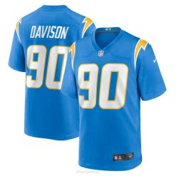 NFL Männer Los Angeles Chargers Tyeler Davison Nike Powder Blue Heimspiel-Spielertrikot 4R0Z6227 Kleidung