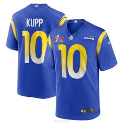 NFL Männer Los Angeles Rams Cooper Kupp Nike Royal Super Bowl LVI Game Patch Trikot 4R0Z1477 Kleidung