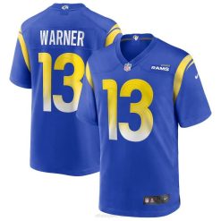 NFL Männer Los Angeles Rams Kurt Warner Nike Royal Game Ruhestandsspielertrikot 4R0Z2685 Kleidung