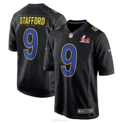 NFL Männer Los Angeles Rams Matthew Stafford Nike Black Super Bowl LVI Game Fashion Jersey 4R0Z2021 Kleidung
