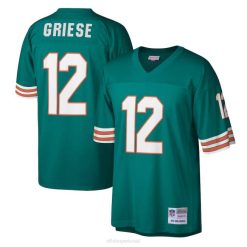 NFL Männer Miami Dolphins Bob Griese Mitchell & Ness Aqua 1972 Legacy Replika-Trikot 4R0Z3231 Kleidung