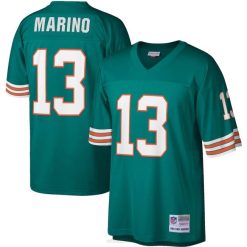 NFL Männer Miami Dolphins Dan Marino Mitchell & Ness Aqua 1984 Legacy Replika-Trikot 4R0Z1571 Kleidung