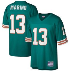NFL Männer Miami Dolphins Dan Marino Mitchell & Ness Aqua Big & Tall 1984 Nachbildung eines Spielers im Ruhestand 4R0Z1213 Kleidung