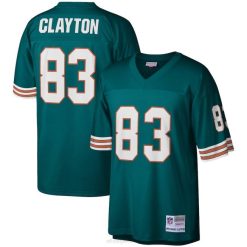 NFL Männer Miami Dolphins Mark Clayton Mitchell & Ness Aqua 1984 Legacy Replika-Trikot 4R0Z3941 Kleidung