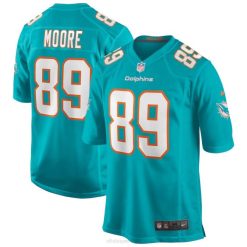 NFL Männer Miami Dolphins Nat Moore Nike Aqua Game Trikot für pensionierte Spieler 4R0Z4351 Kleidung