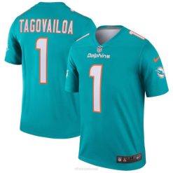 NFL Männer Miami Dolphins tua tagovailoa nike aqua legend trikot 4R0Z901 Kleidung