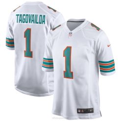 NFL Männer Miami Dolphins Tua Tagovailoa Nike White 2nd Alternative Game Trikot 4R0Z593 Kleidung