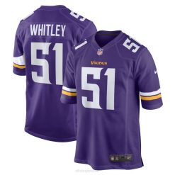 NFL Männer Minnesota Vikings Benton Whitley Nike Lila Heimspiel-Spielertrikot 4R0Z4557 Kleidung