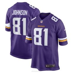 NFL Männer Minnesota Vikings Bisi Johnson Nike Lila Spieltrikot 4R0Z4937 Kleidung