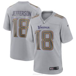 NFL Männer Minnesota Vikings Justin Jefferson Nike Grey Atmosphere Fashion Game Jersey 4R0Z197 Kleidung