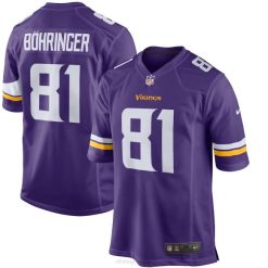 NFL Männer Minnesota Vikings Moritz Bohringer Nike Purple Team Color Game Jersey 4R0Z3683 Kleidung